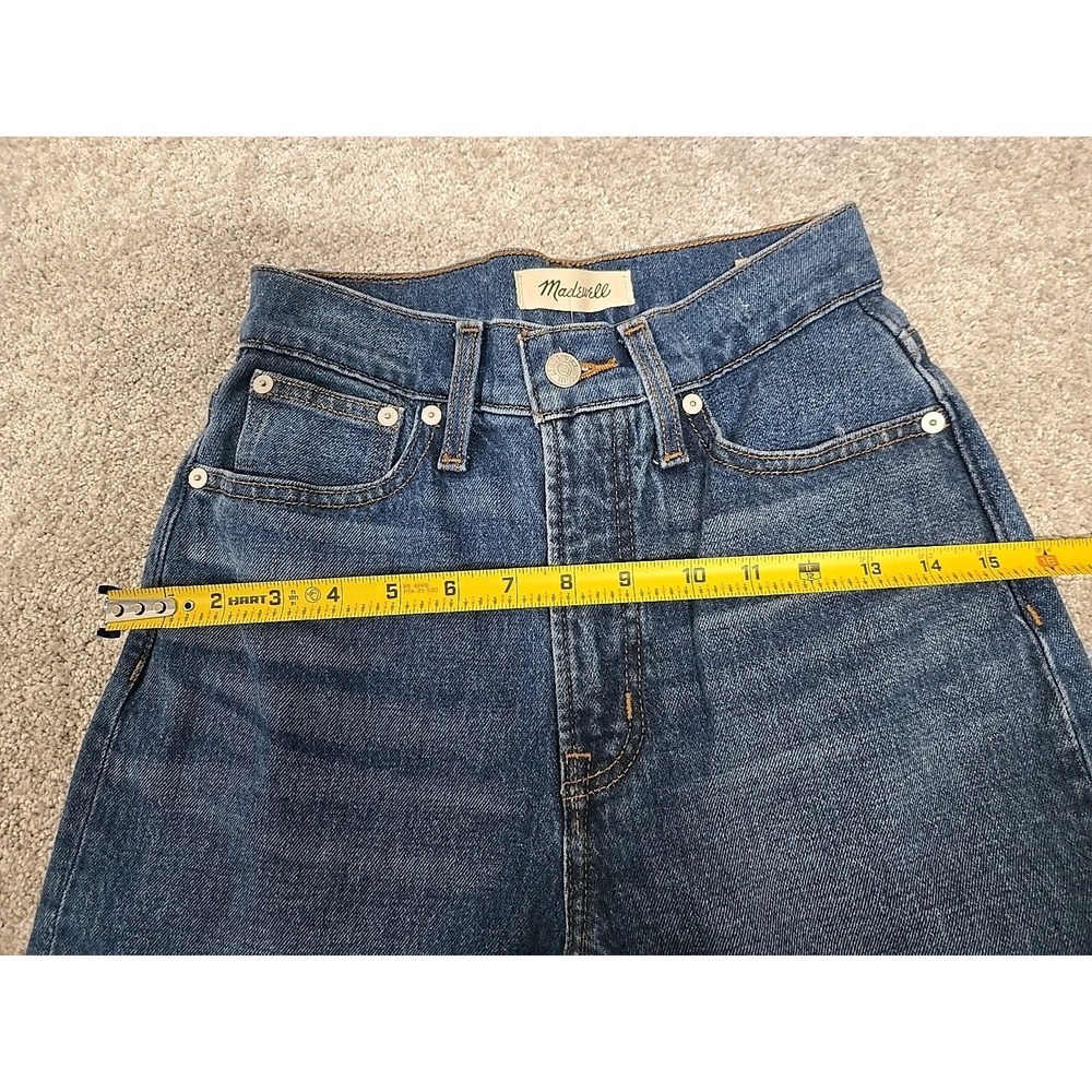 MADEWELL Perfect Vintage Straight Jean High‎ Waisted Blue Medium Wash Women's 23 - Picture 9 of 11
